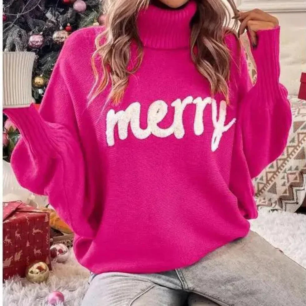 Weihnachtspullover Damen Warm Festlich
