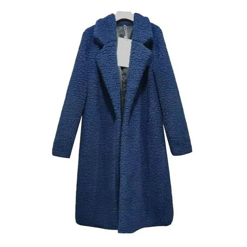 Weicher Wintermantel Fuzzy Optik