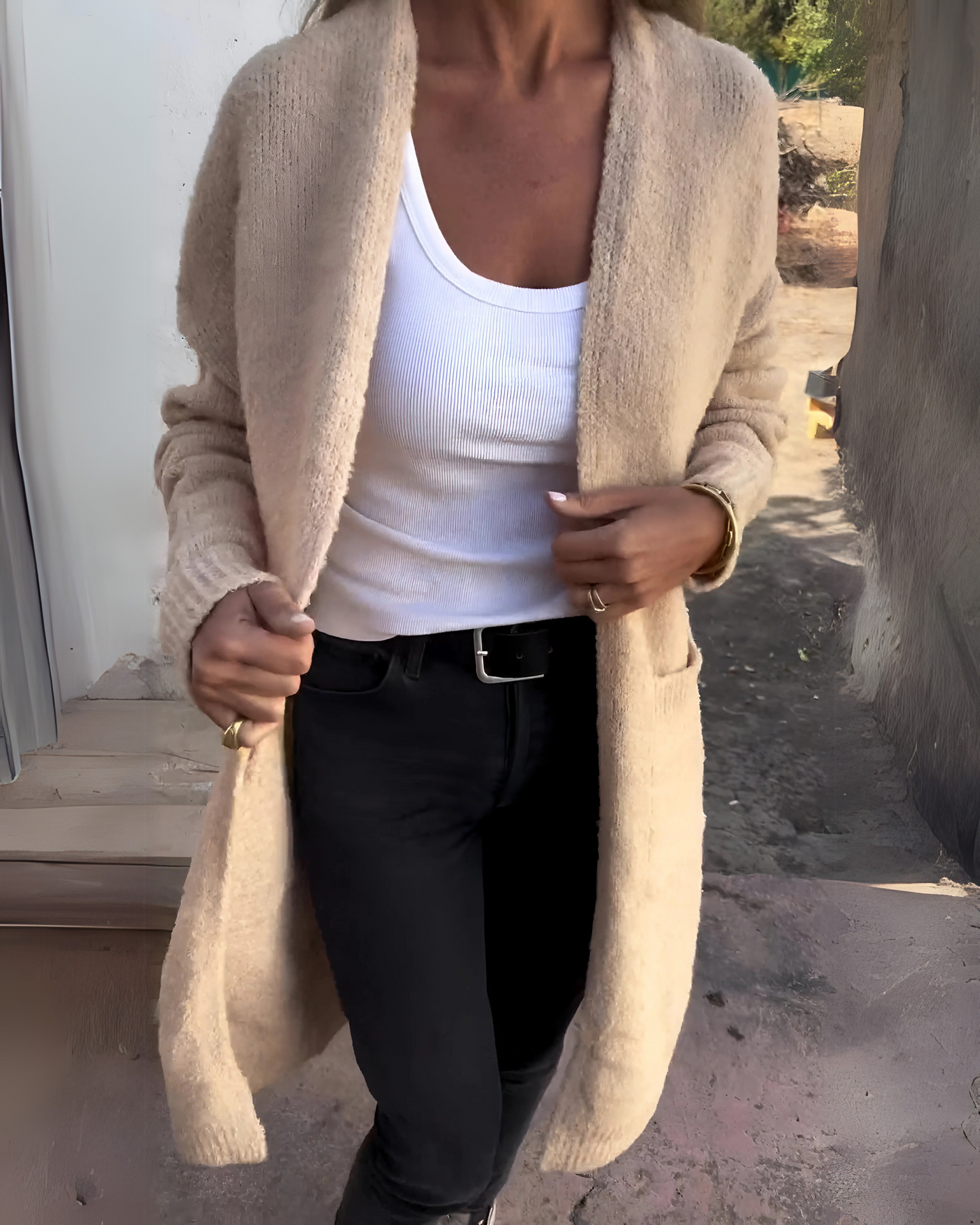 Bequemer Strickcardigan mit Taschen