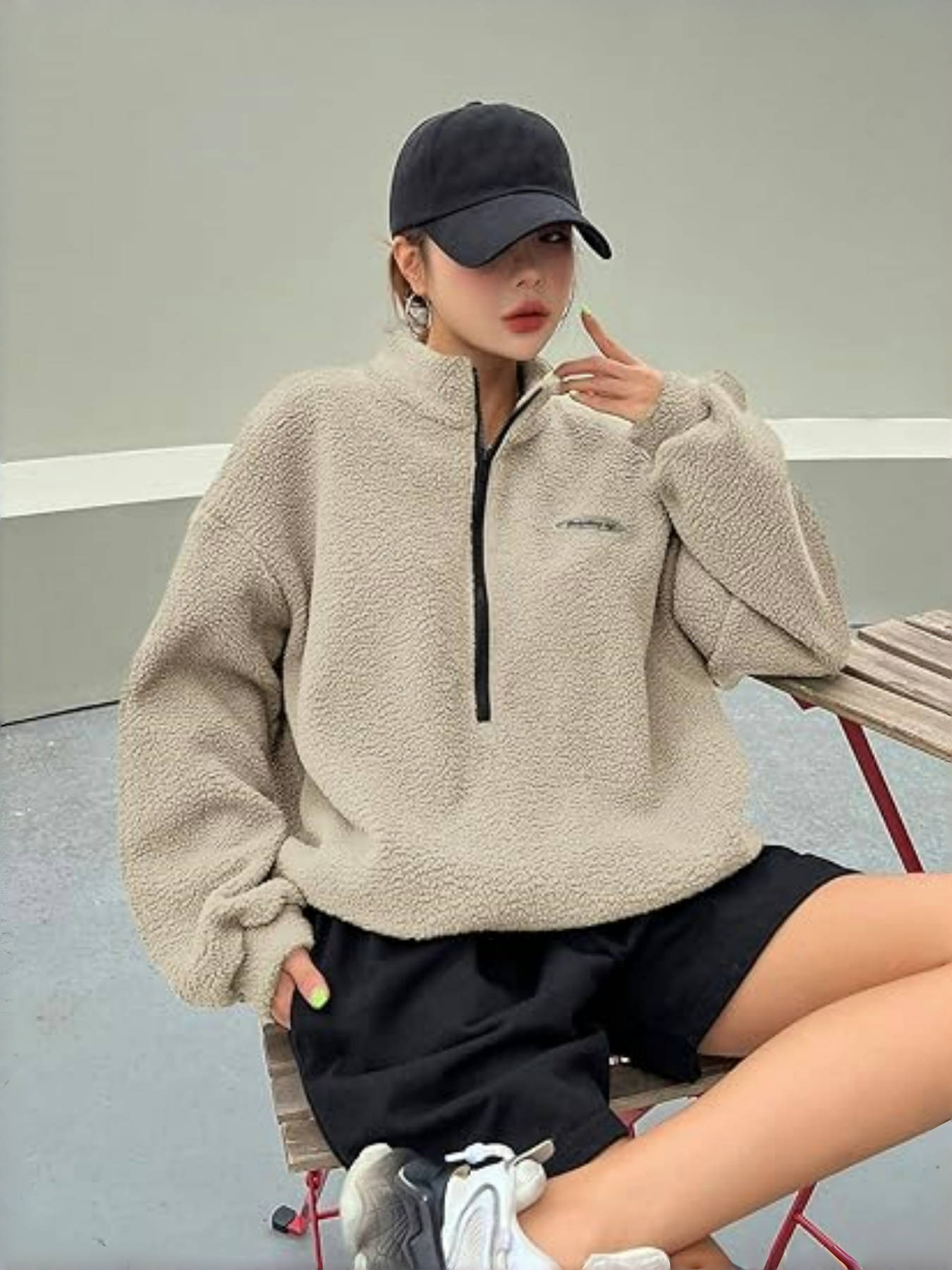 Weicher Strickpullover Damen Elegant Alltag