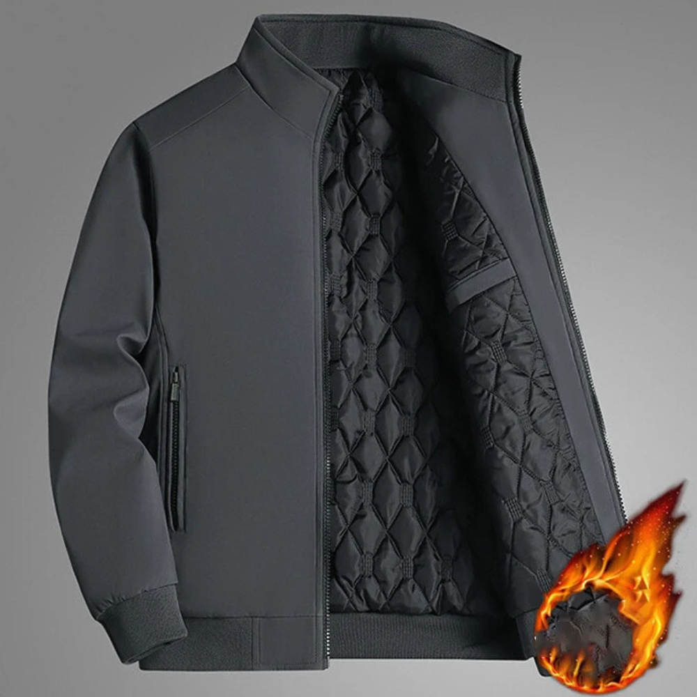 Stylische Herrenwinterjacke Bunt Stehkragen