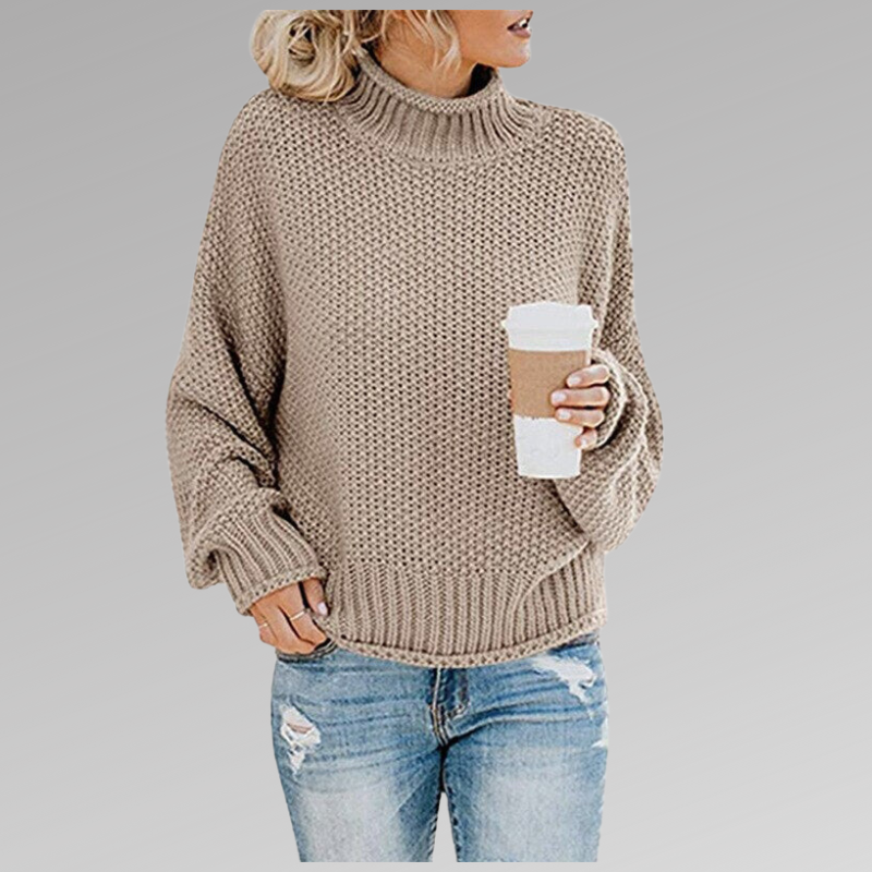 Stylischer Pullover Grobstrick Damen