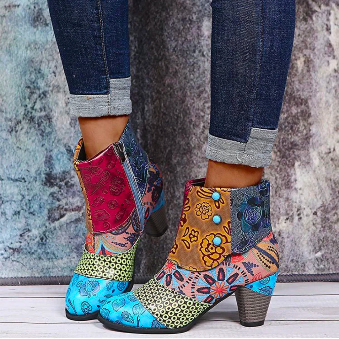 Retro Stiefel Damen Wasserdicht