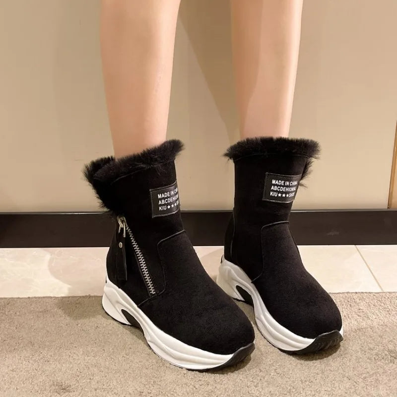 Stylische Damen Schneestiefel Winter Mode