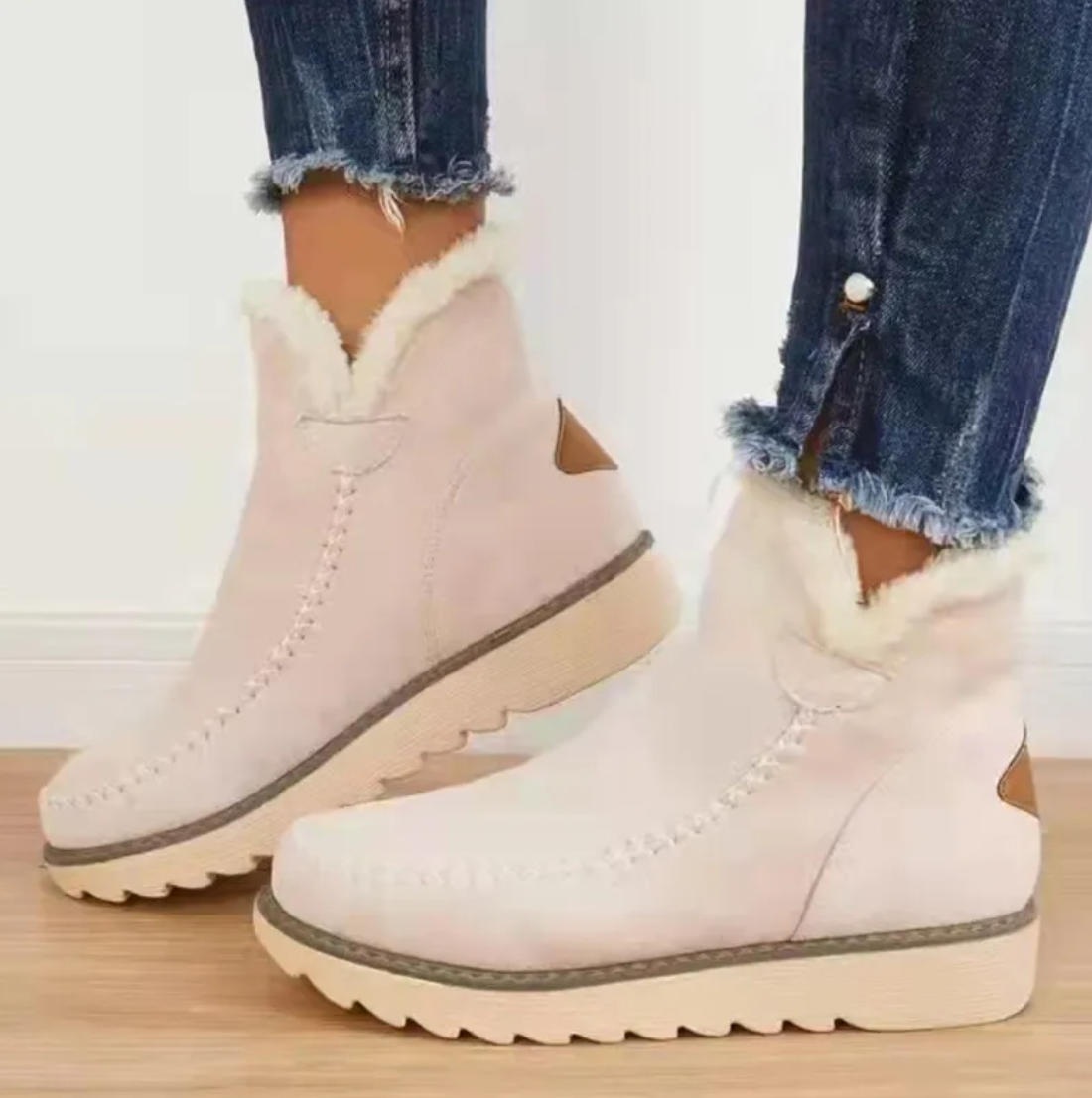 Weiche Schafsfellstiefel Damen Warm