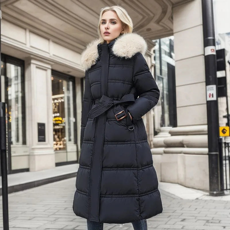 Vegane Winterjacke Damen Warm Pelzparka