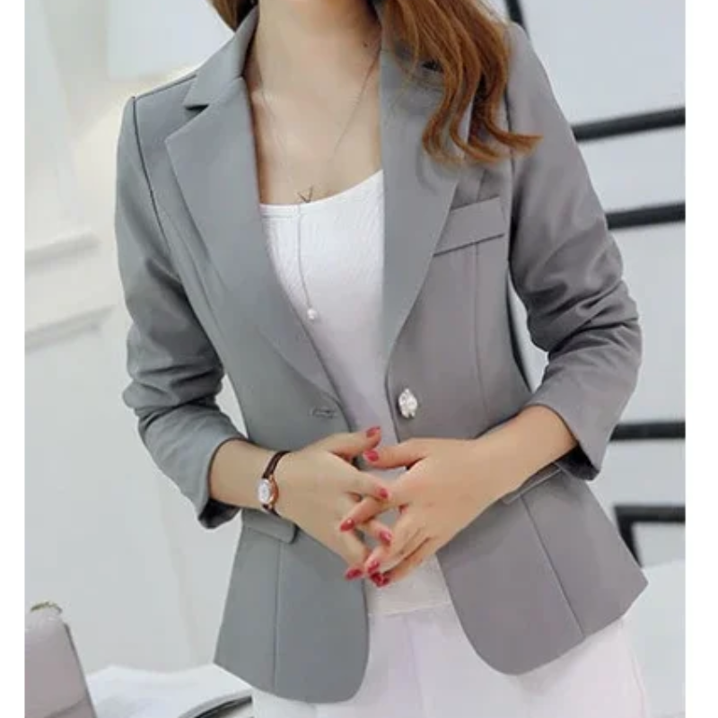 Eleganter Blazer Damen Ein-Knopf-Modell