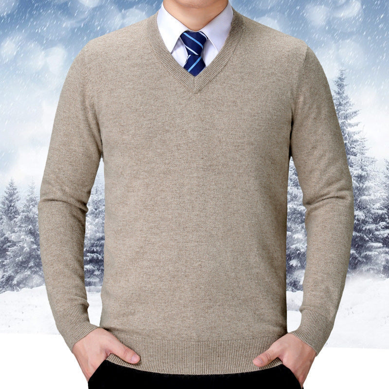 Herren Strickpullover Weich Baumwolle Bequem
