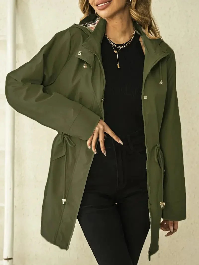 Damen Wintermantel Elegant Längschnitt