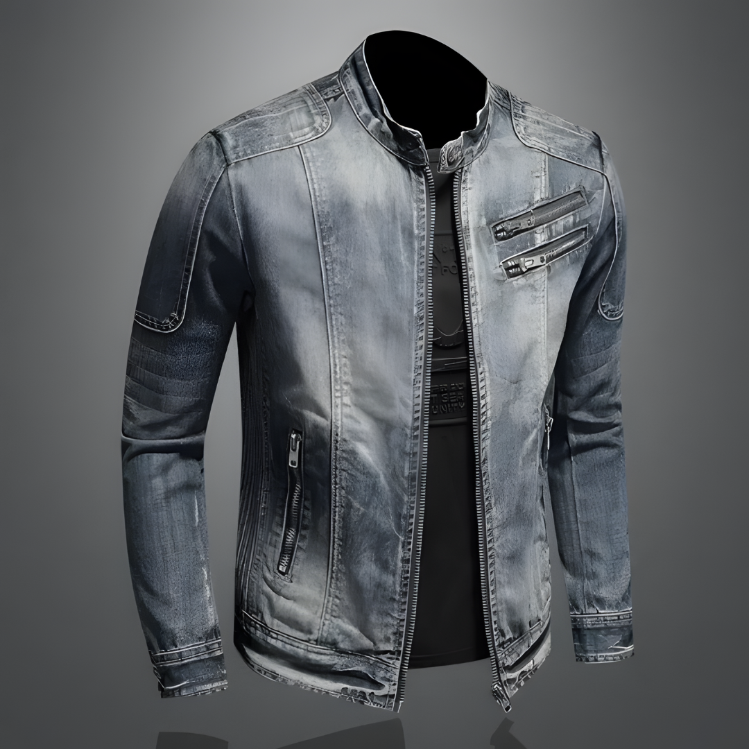 Herren Jeansjacke Längsärmelig Modern - IdealeKleiden