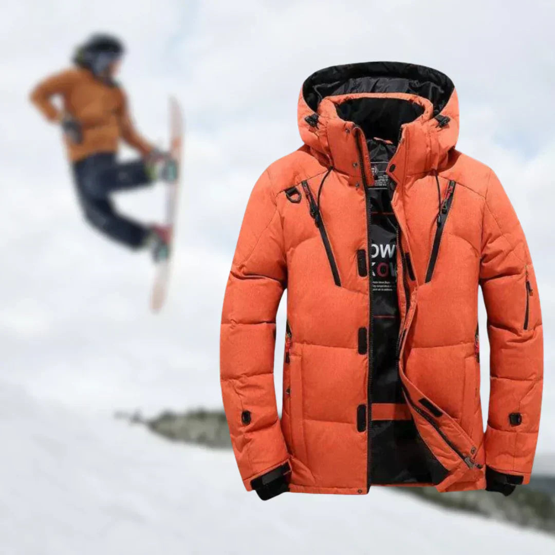 Warme Winterjacke mit Abnehmbarer Mütze