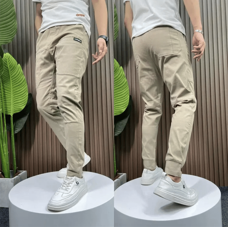 Herren Cargohose Bequem Stretch Mehrfachtaschen