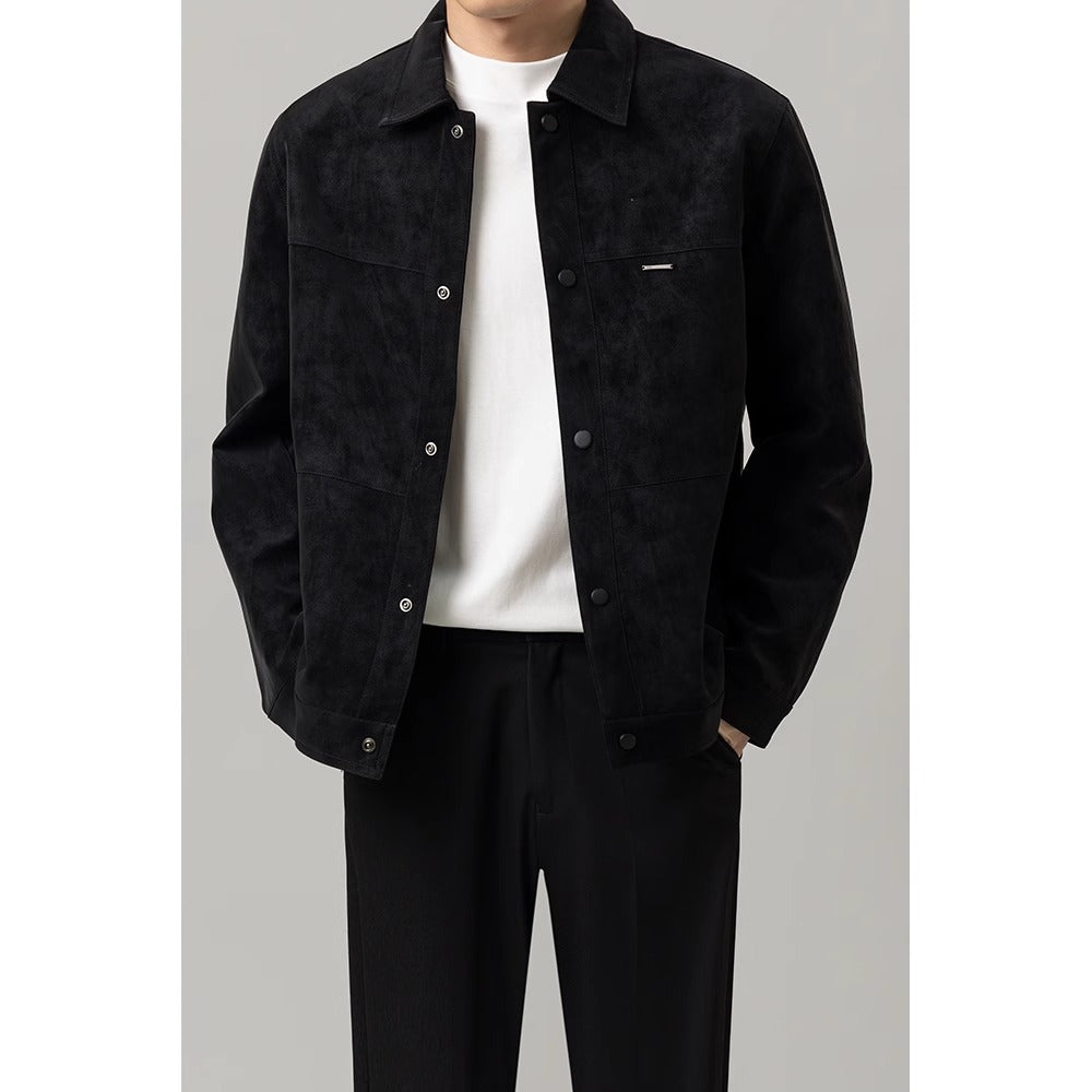 Herren Hemdenjacke Modern Button Down