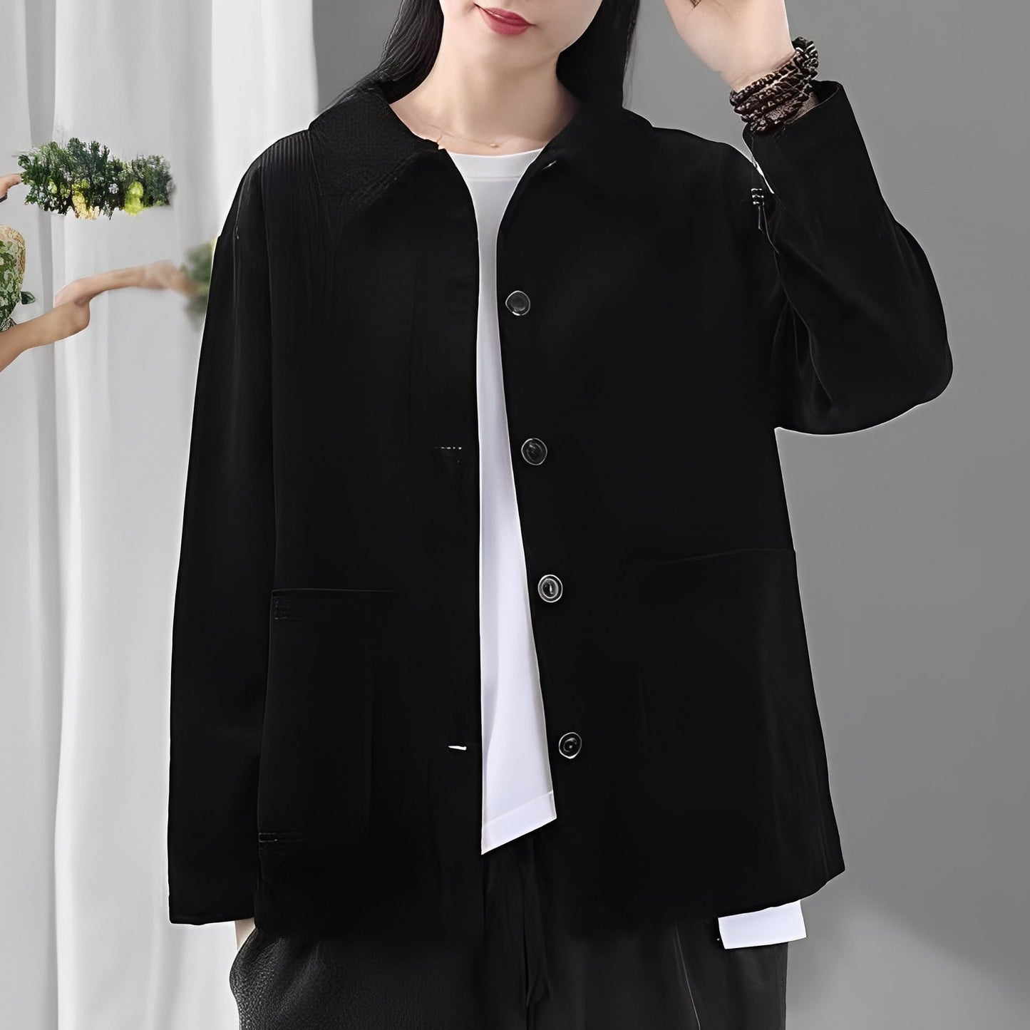Bequeme Damenjacke Mit Taschen Cordlook