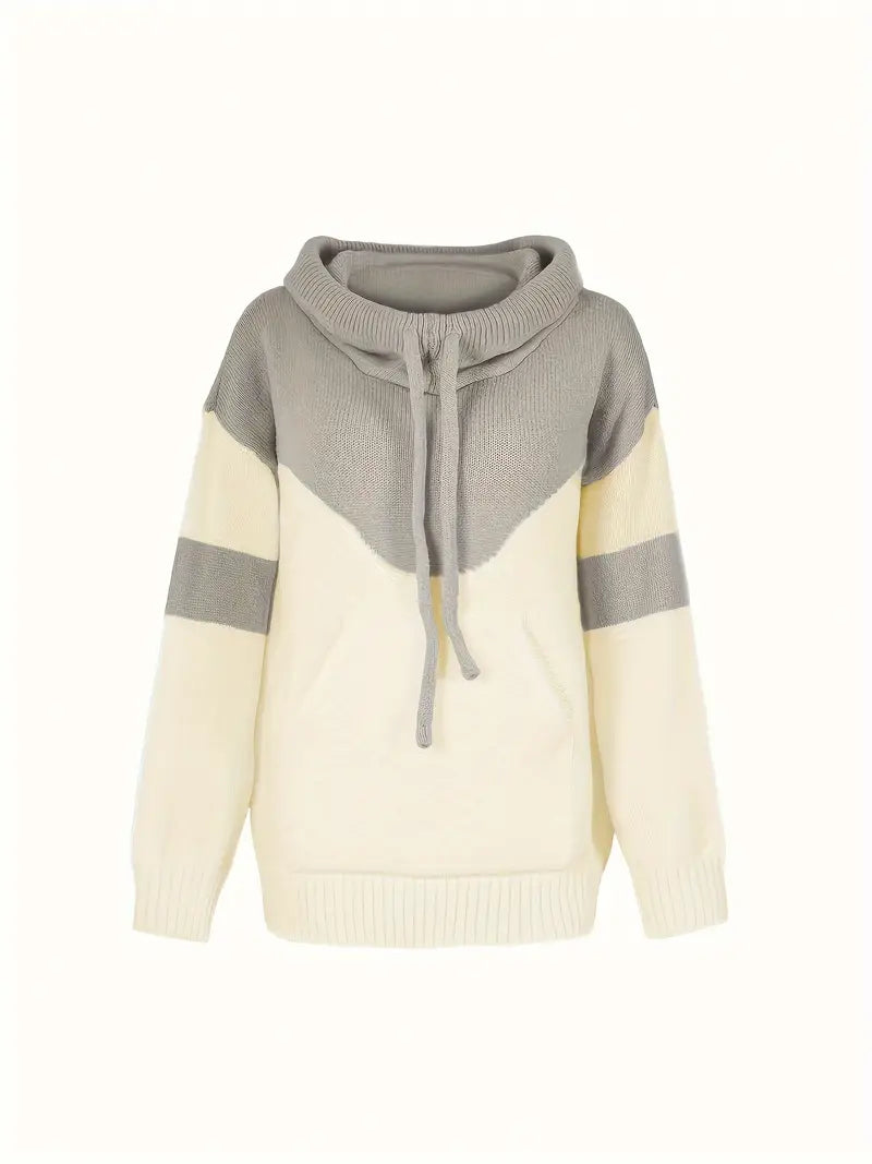 Lässiger Farbblock Pullover Modern Style