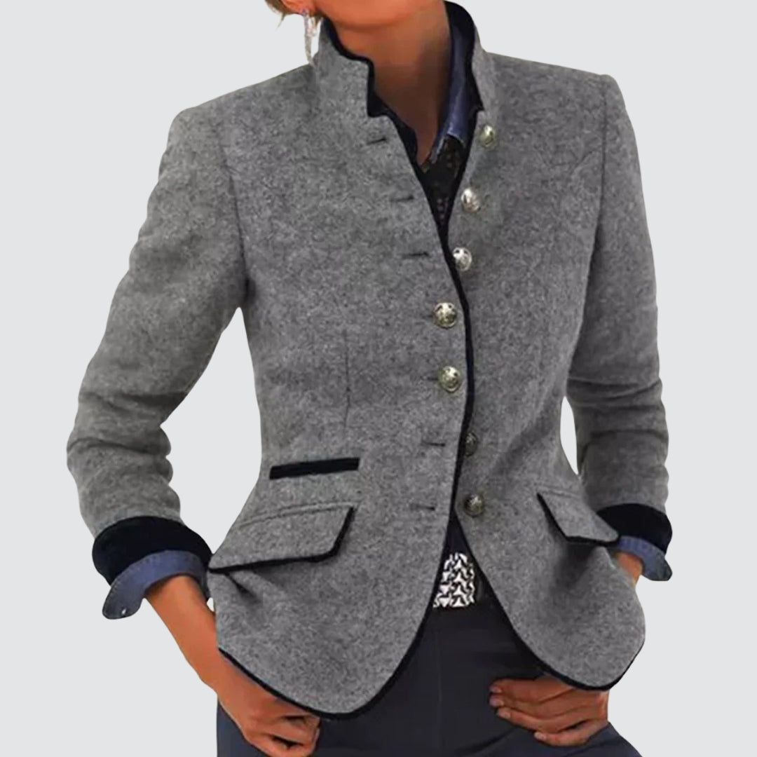 Stylische Damenjacke Einfarbig Elegant