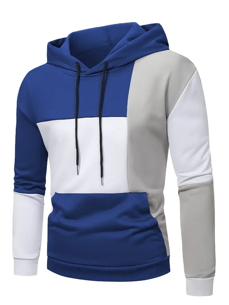 Stylische Herren-Hoodie Bunt Blockfarben