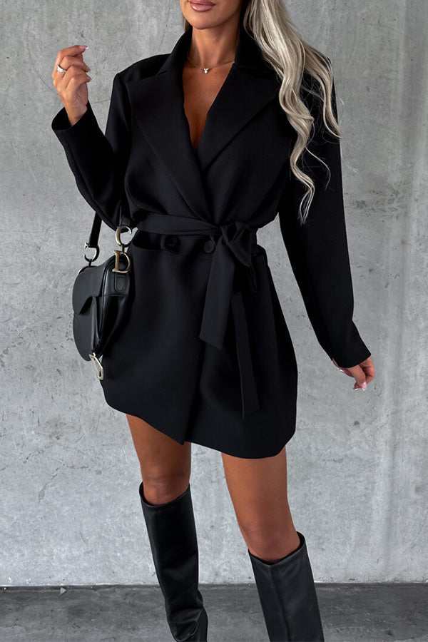 Elegante Beige Damenjacke Lang