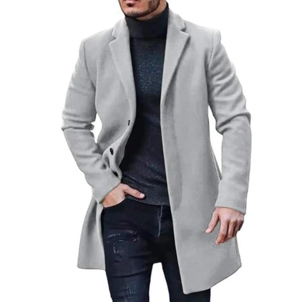 Herren Wollmantel Warm Elegant