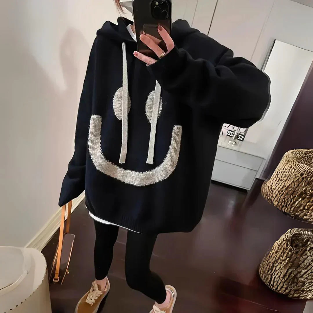 Übergrößer Kapuzenpullover Modern Style