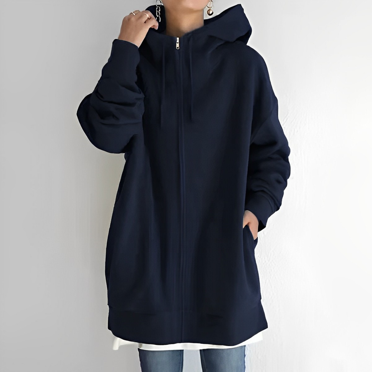Damen Hoodie Selbstbewusst Stil