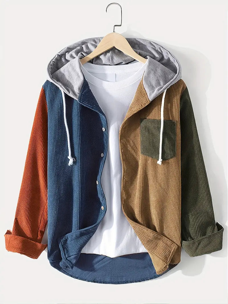 Kapuzenpullover Herren Farbenfroh Trendy Design