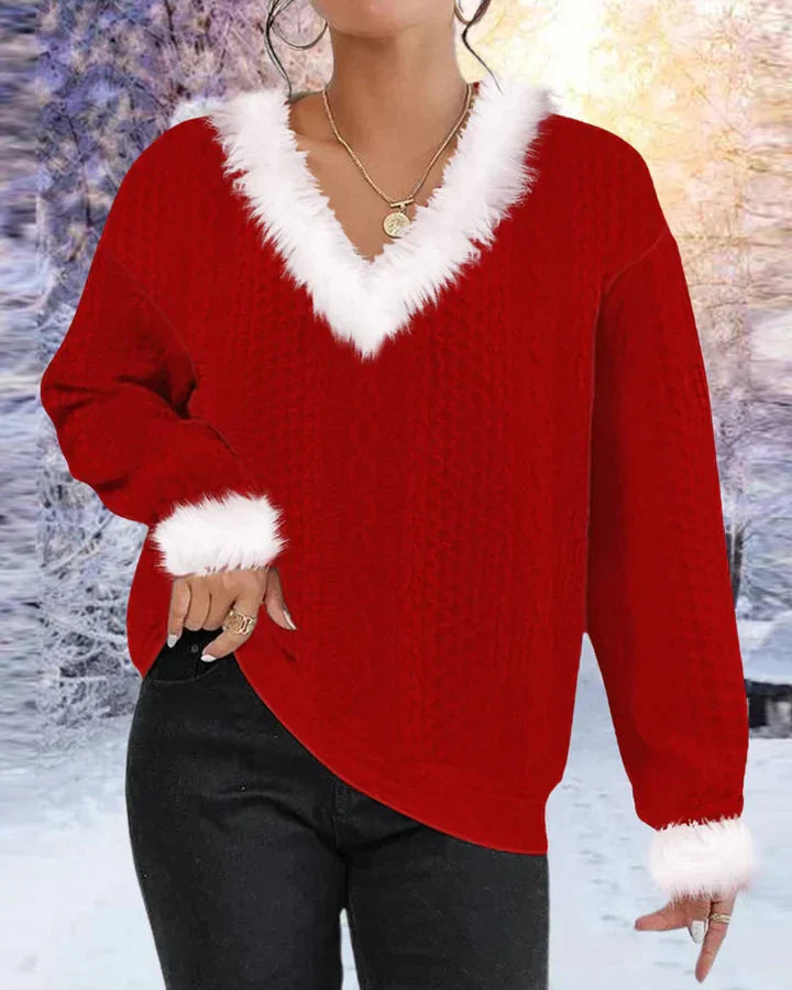 Weihnachtspullover Elegant Frauengestrickt - IdealeKleiden