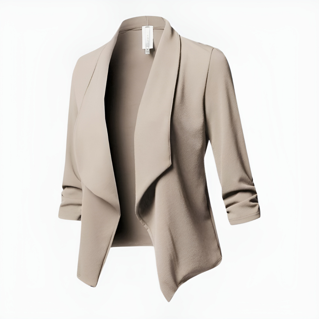 Eleganter Damenblazer Lang Mantelstil