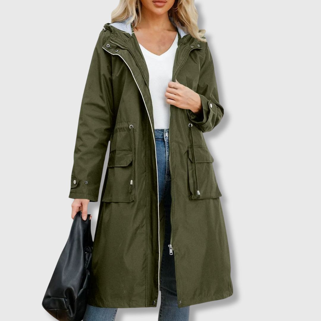 Praktische Winterjacke Kapuze Damen