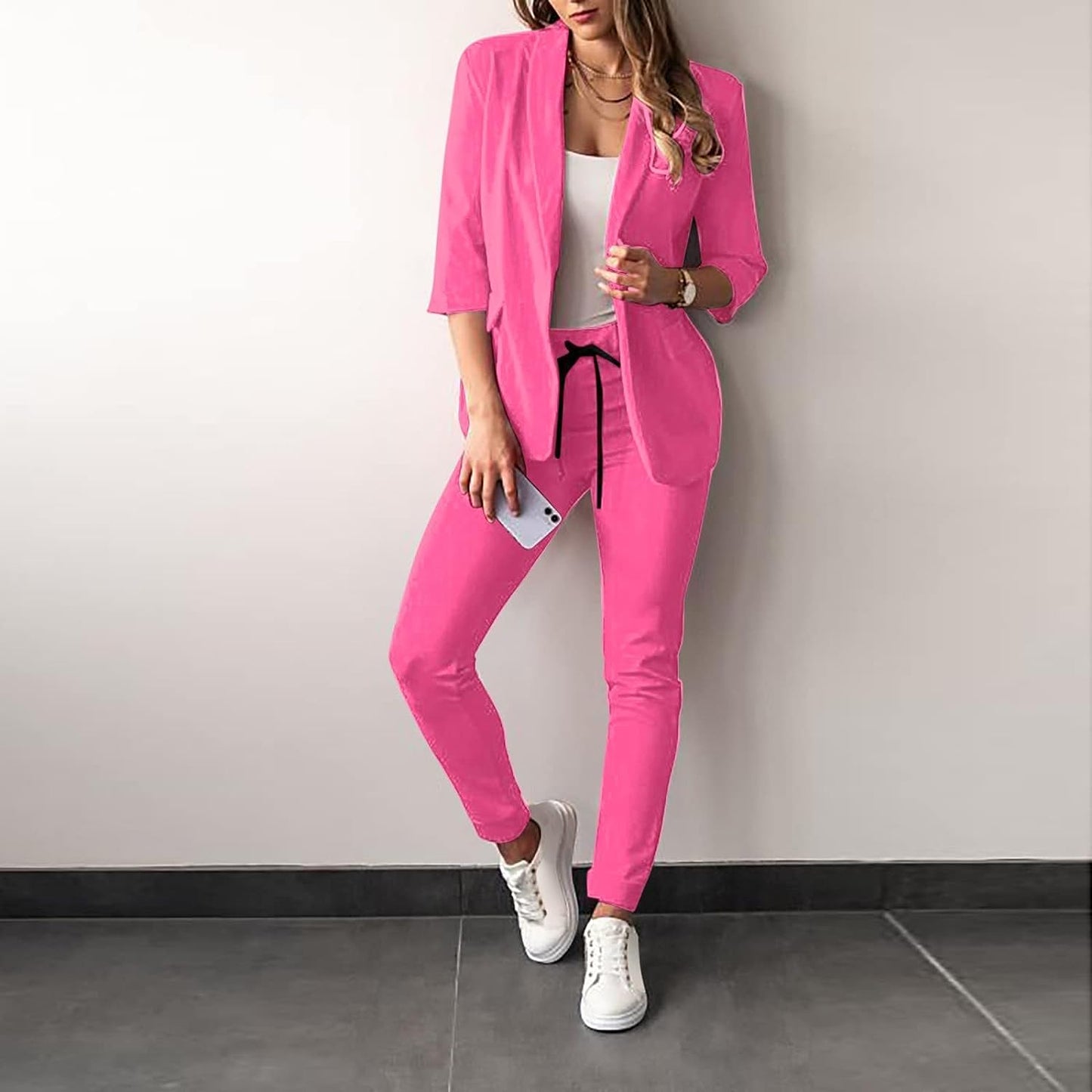 Eleganter 2-teiliger Damenanzug Blazer und Hose