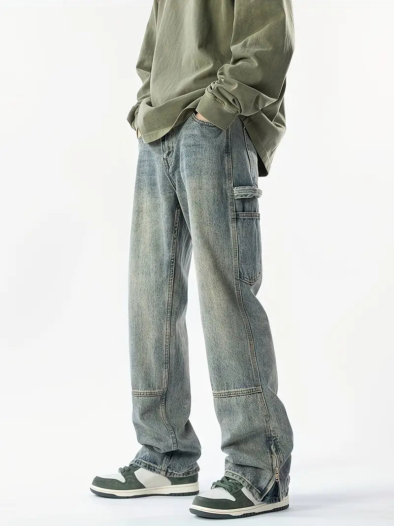 Herren Jeans Retro Style Lässig