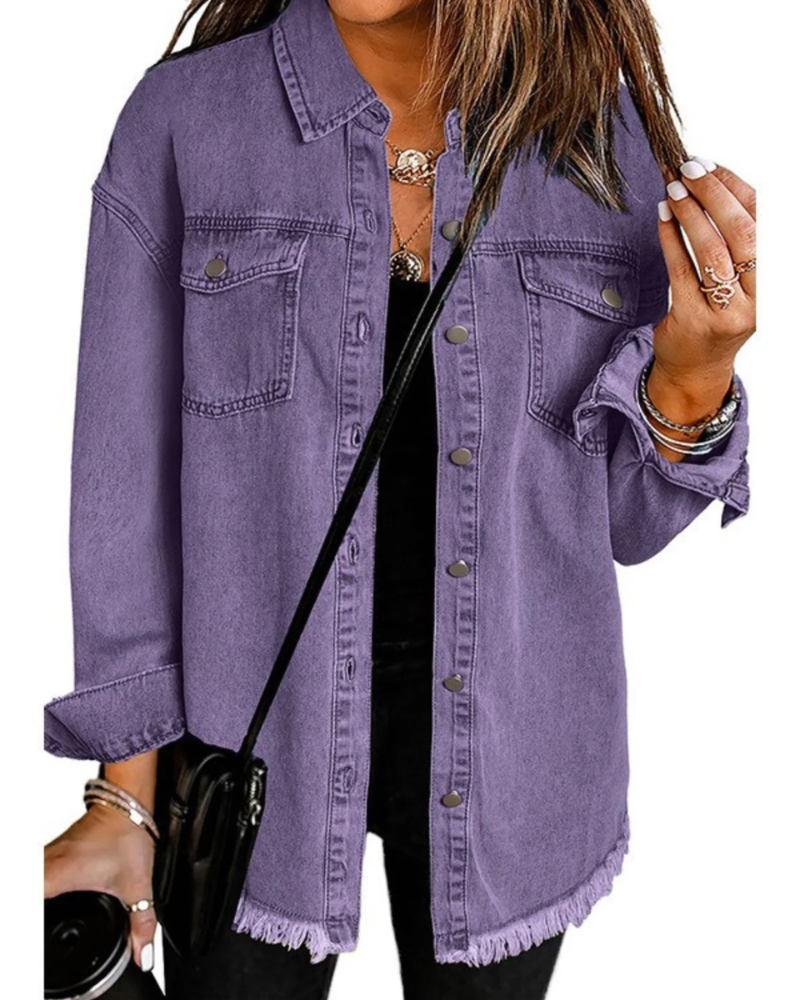 Kaschmir Hemdjacke Damen Freizeit
