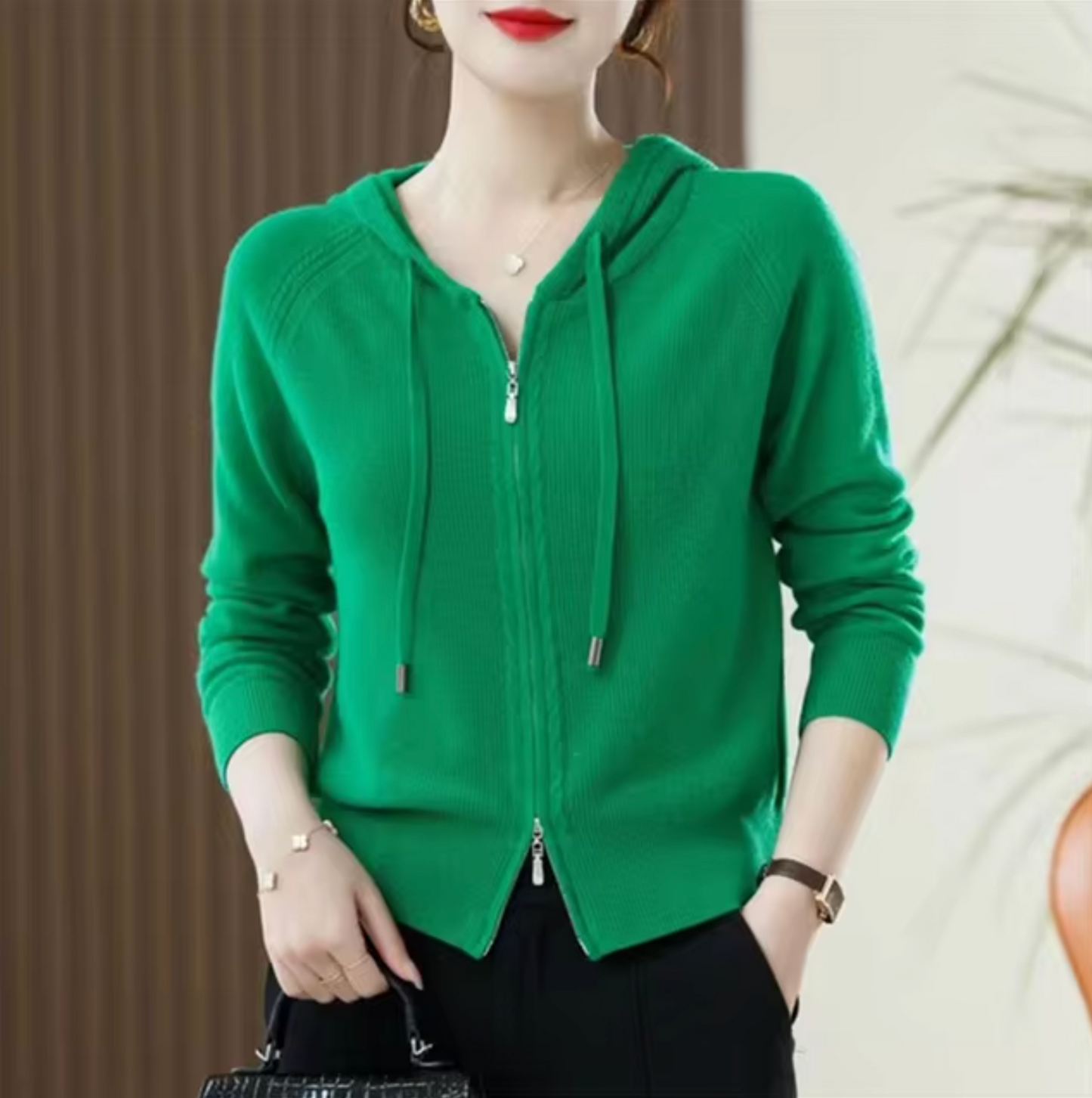 Weicher Kaschmir Hoodie Damen