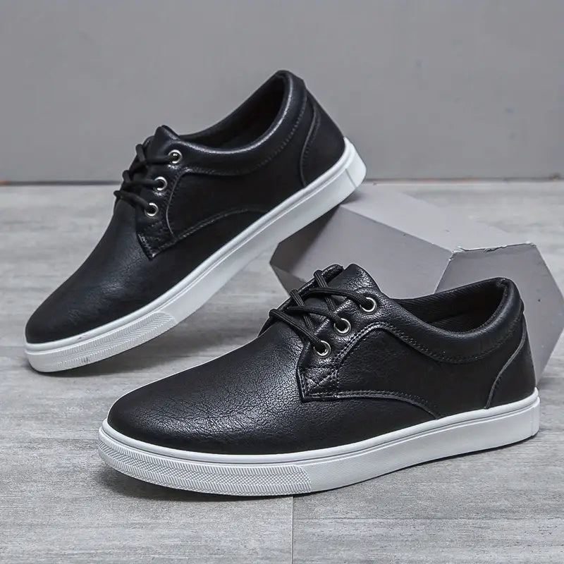 Herren Sneaker Schwarz Schnüren