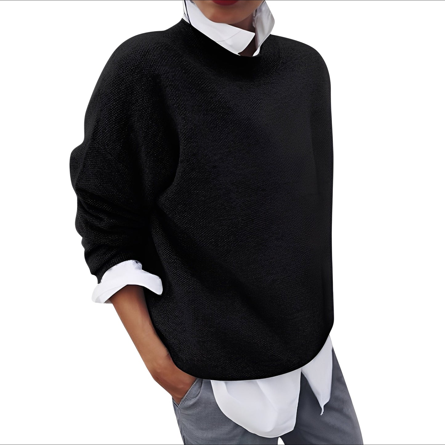 Bequemer Damenpullover Entspanntes Design
