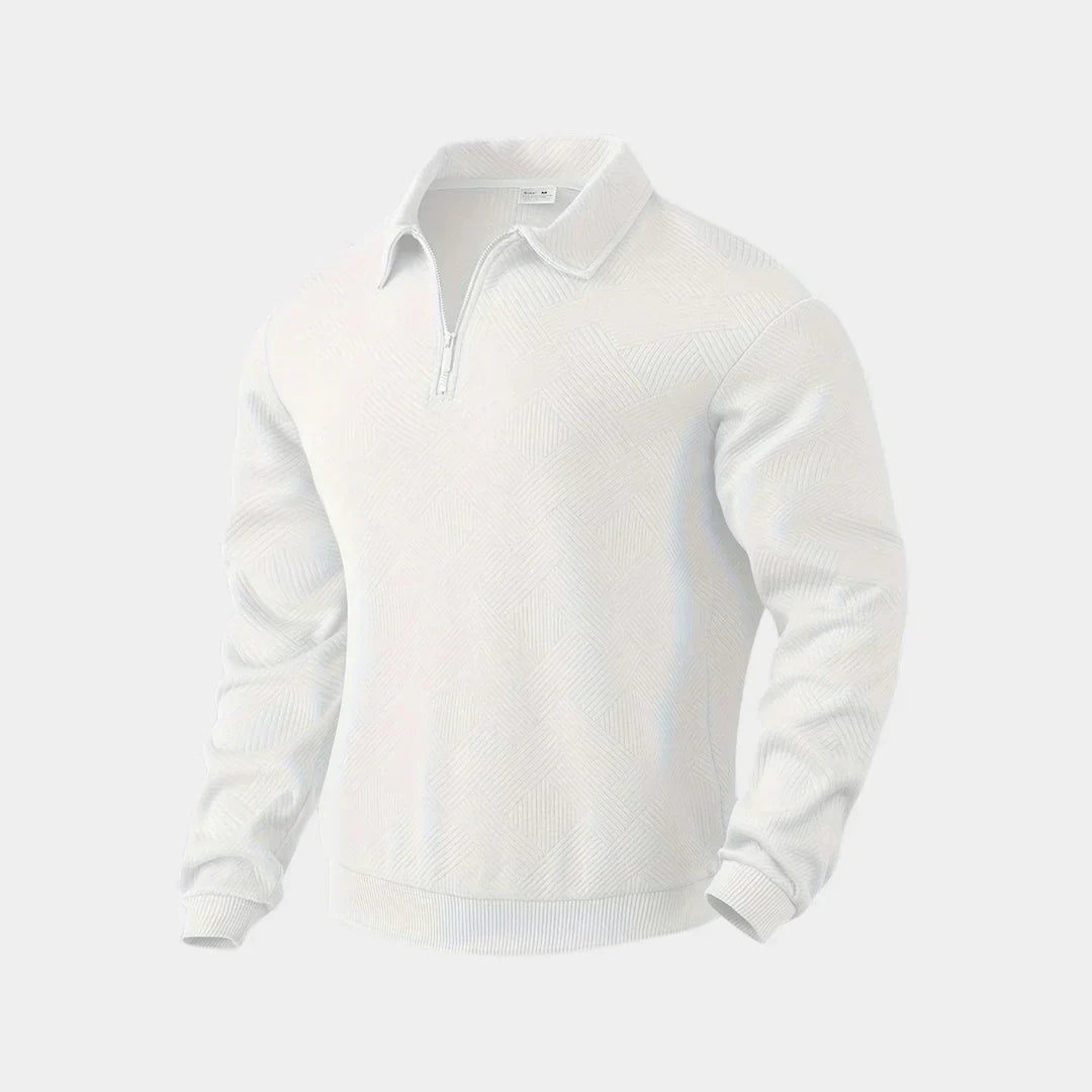 Herren Pullover Halbzipper Stehkragen Modern
