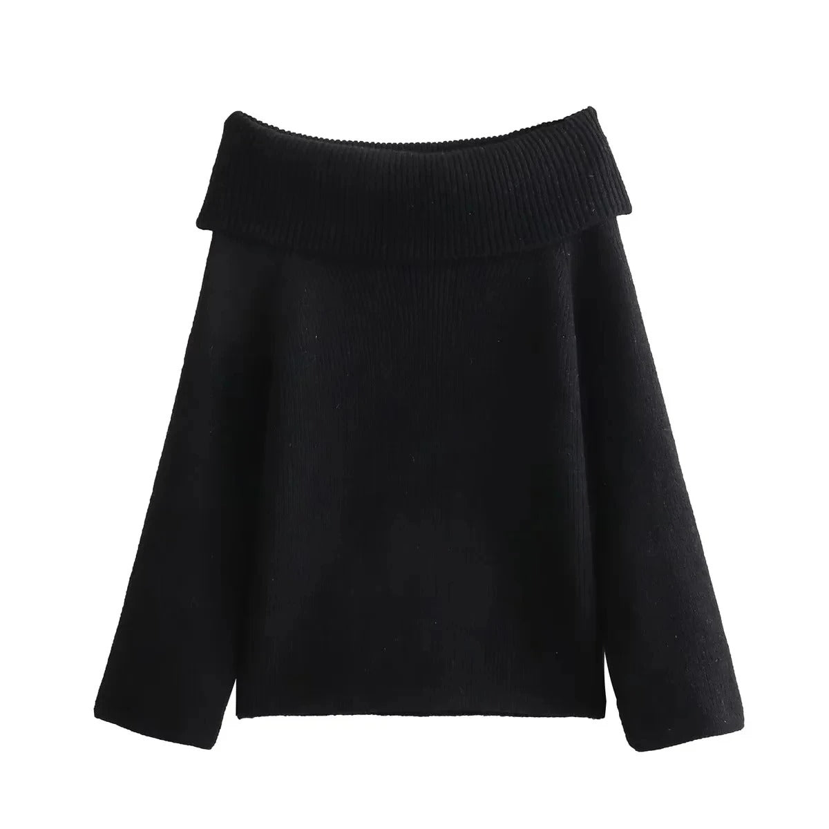 Weiche Off-Shoulder Strickpullover Damen