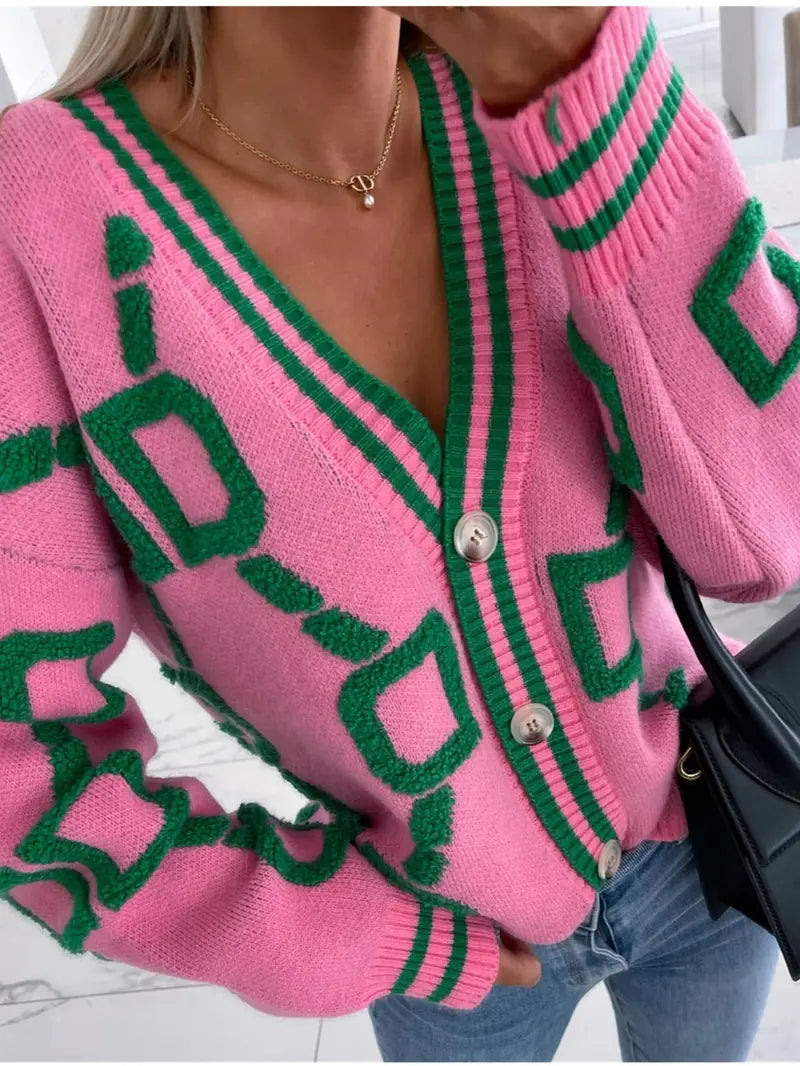Frühjacksche Strickjacke V-Ausschnitt Damen