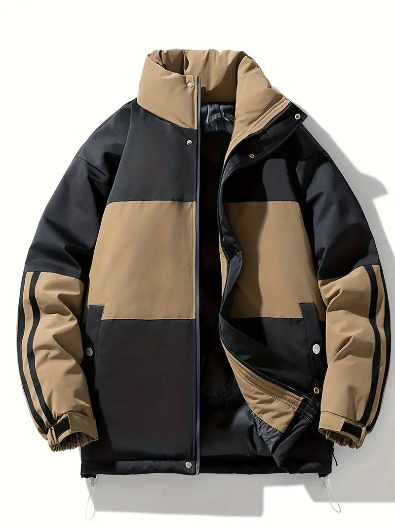 Xavier - Casual Steppjacke Bunt Gemustert - IdealeKleiden