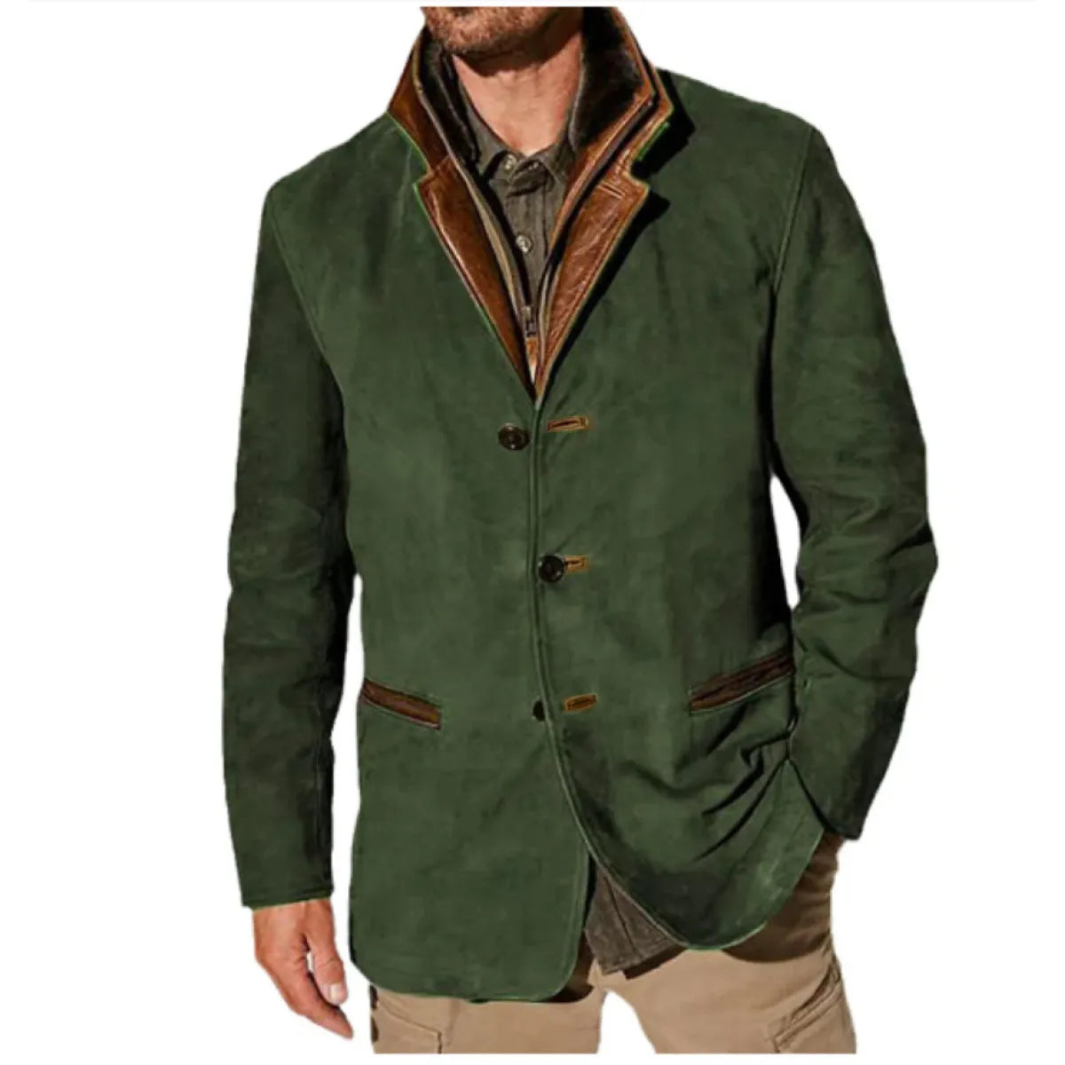 Stylische Herrenjacke Vintage Look Klassisch
