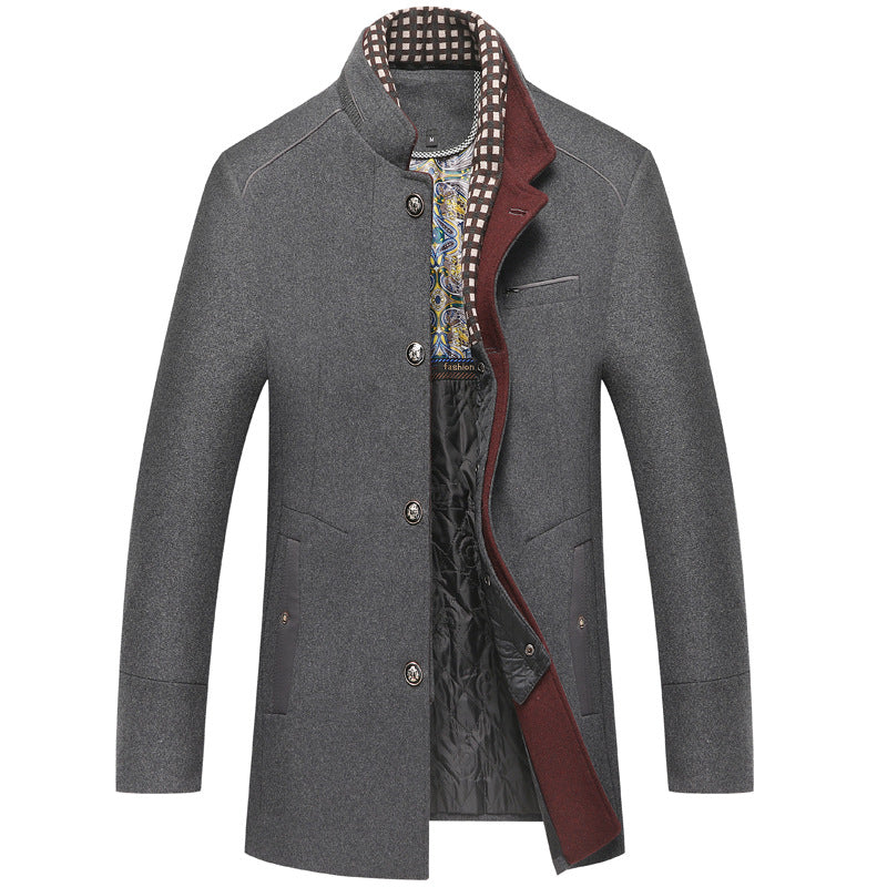 Warme Winterjacke Wollmantel Damen