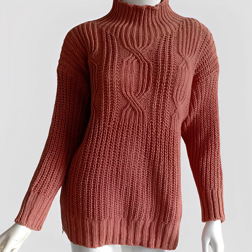 Stylischer Damen Strickpullover Warm