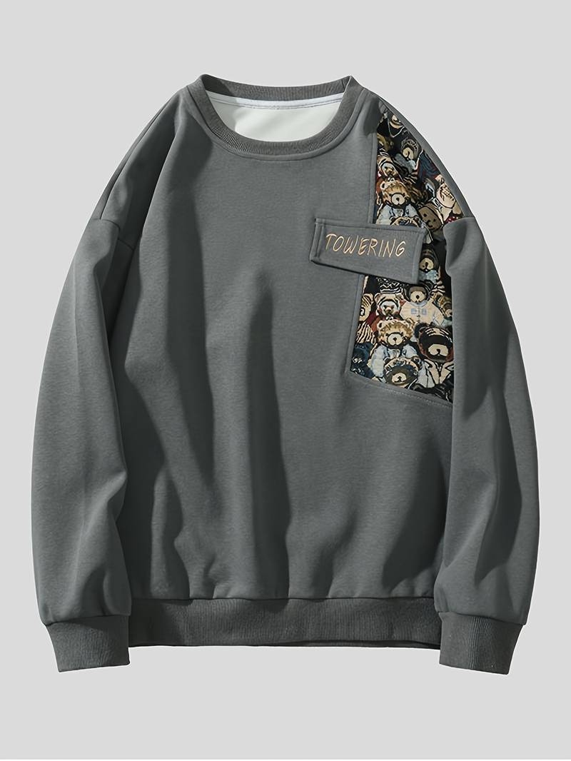 Stylisches Herren-Sweatshirt Bären-Design