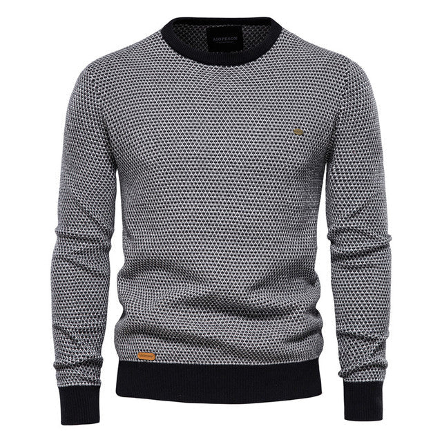 Herrenkleidung Rundhals Pullover Casual