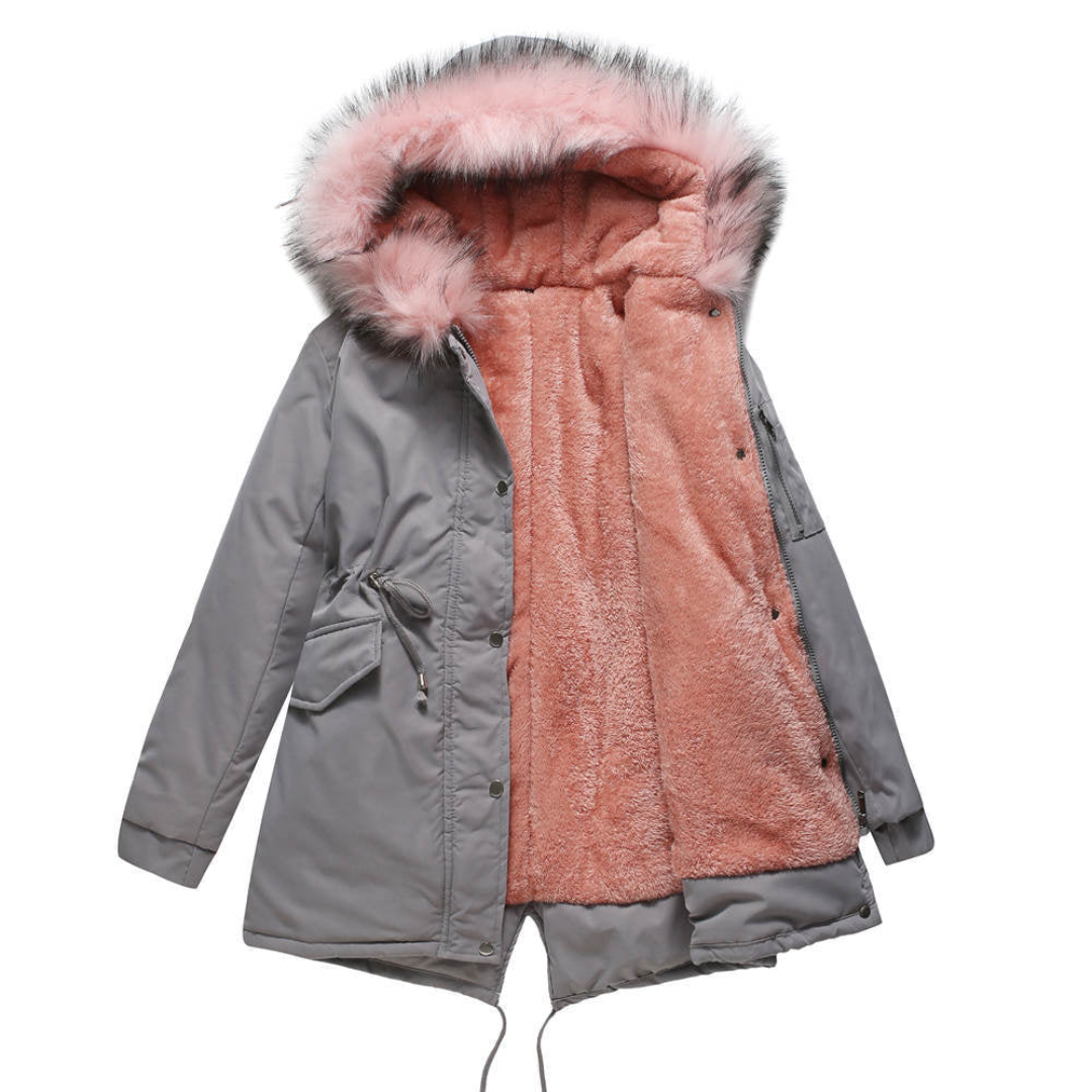Stylische Damen-Parka Wintermantel Warm & Modern
