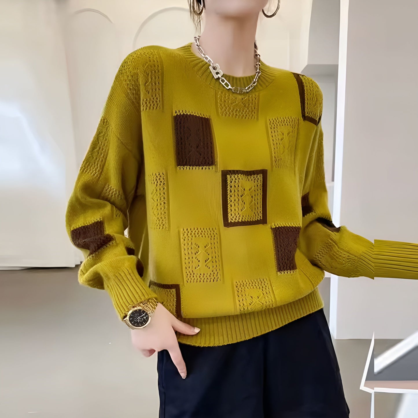 Damenschal Strickpullover Elegant