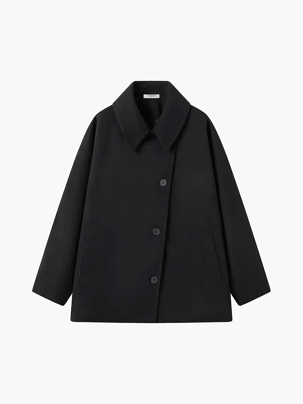Oversize Damenmantel Knöpfe - Trendiger Wintermantel