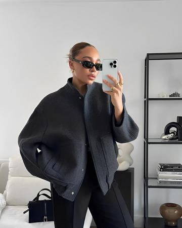 Elegante Winterjacke Zeitloser Chic Stil