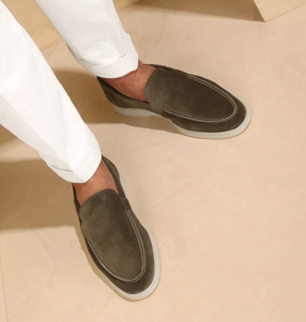 Stylische Leder Loafers für Männer Elegant - IdealeKleiden