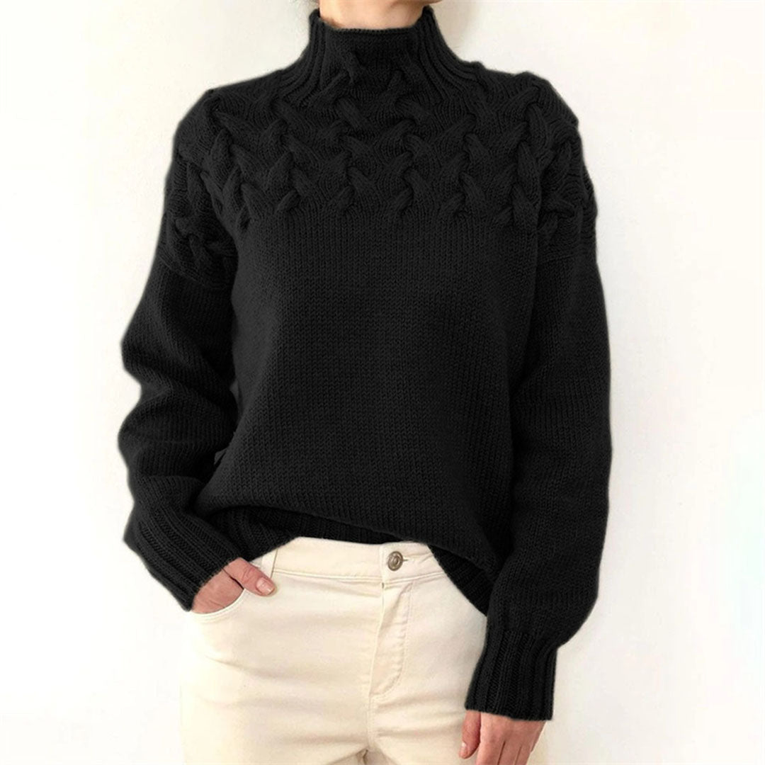 Stilvoller Pullover mit Rollkragen Design
